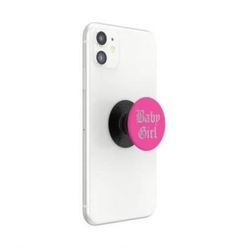Pop-grepp för smartphones Standarddesign Baby Girl PopSockets Svart