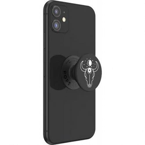 Pop Grip för standard smartphones Modern Mystique med Taurus och Moon Design PopSockets Black
