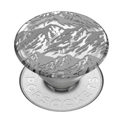 Pop Grip för smartphones Standarddesign Plant Mountains PopSockets Grå