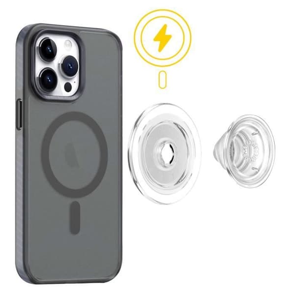 PopGrip - POPSOCKETS - MagSafe Clear - Transparent - Säkert grepp - Mångsidig hållare