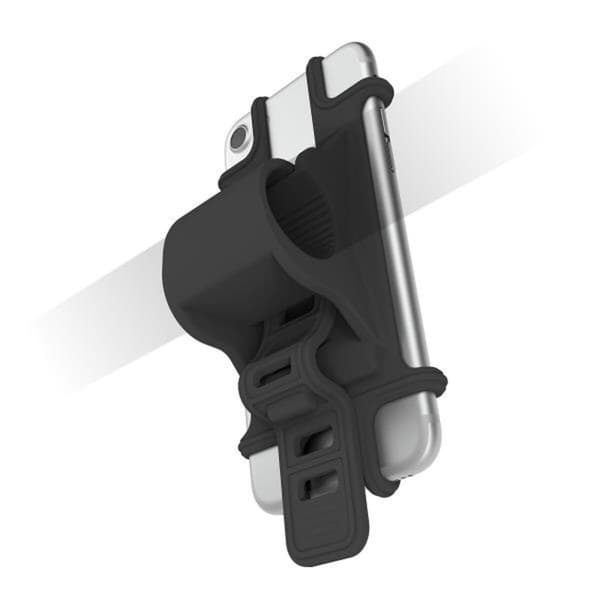 Telefon holder for Sykkel Celly EASYBIKEBK Svart Silikon