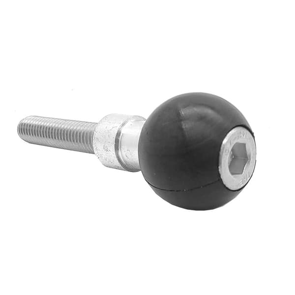INF Dashcam-montert kulehode i aluminiumslegering Sort0