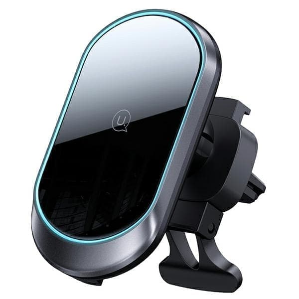 USAMS Magneettinen Wireless Charging 15W induktiopidin tuuletingrilliin. musta/musta CD182ZJ01 (US-CD182)