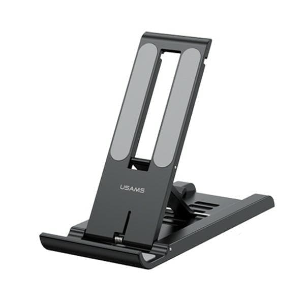 USAMS Pöytäteline puhelimelle/tabletille musta/musta ZJ070ZJ01 (US-ZJ070)