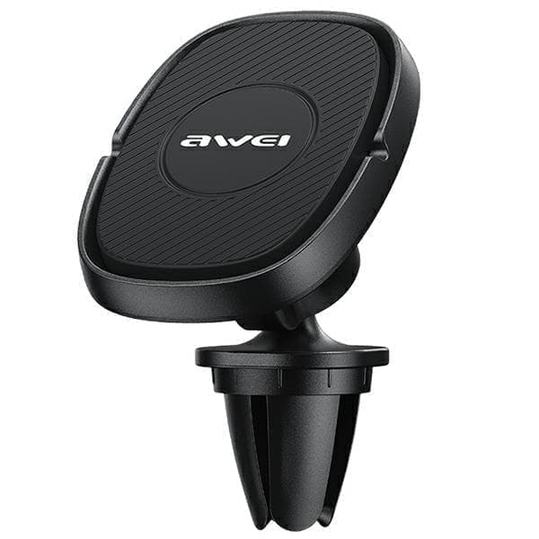 AWEI X21 magneettinen autoteline tuuletusaukkoon musta/musta