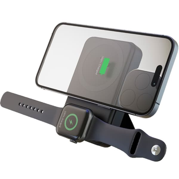 MAGPBW10000 PowerBank 10W/2,5W MagSafe Trådløs ladeintegrert stativ