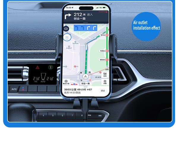 INF Biltelefonholdermontering, Universal Dashboard Air Vent Mobiltelefonholder 0