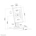 Miniatyrbild 3 av 9: Hållare till Läsplatta Neomounts DS15-650WH1 Vit
