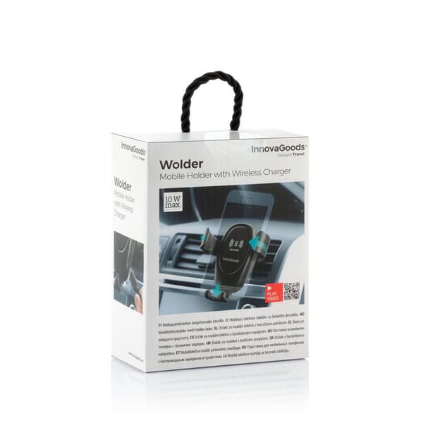 Mobilholder med trådløs oplader til bilen Wolder InnovaGoods