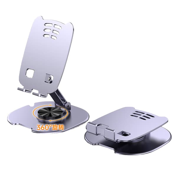 INF X9 lilla metalltelefonstativ - 360° rotasjon