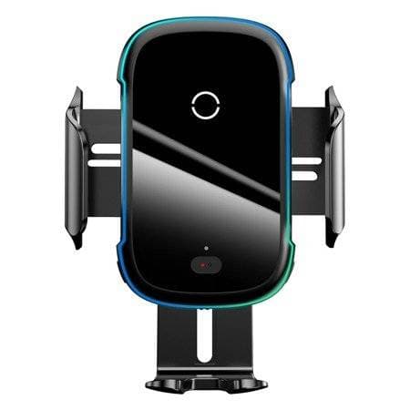 Baseus Light Electric Car Holder med Qi induktiv oplader (sort)