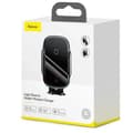 Miniatyrbillede 11 af 11: Baseus Light Electric Car Holder med Qi induktiv oplader (sort)