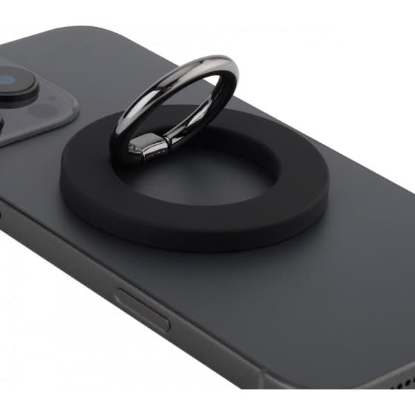 FoneKit MagSafe-yhteensopiva puhelinpidike ja jalusta, musta