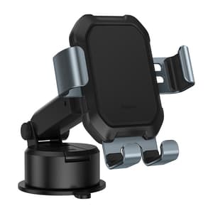 Gravity bilfeste for Baseus Tank-telefon med sugekopp (svart) Sort