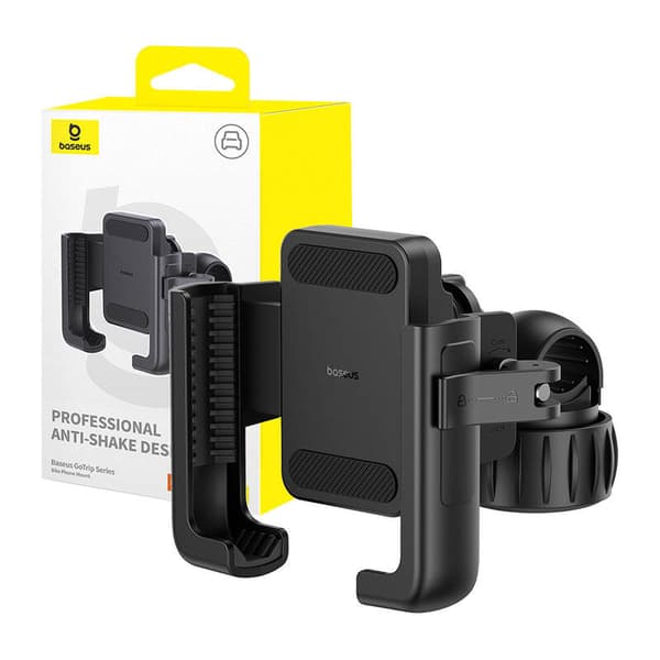 Baseus GoTrip sykkelfeste for telefon (svart)