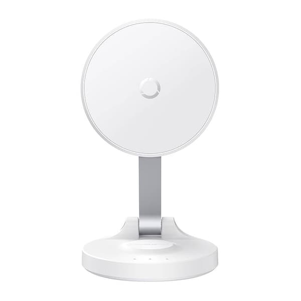 Magnetisk bordstelefonstativ Baseus MagPro självhäftande (vit)