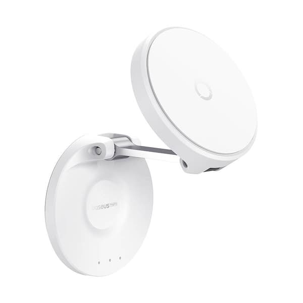 Magnetisk bordstelefonstativ Baseus MagPro självhäftande (vit)