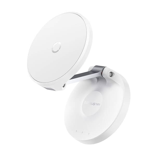 Magnetisk bordstelefonstativ Baseus MagPro självhäftande (vit)