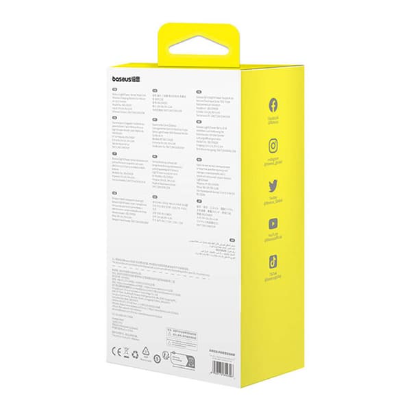 Bilholder med induktiv lader Baseus LightChaser (Sort)