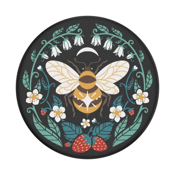 Smartphone grepp - POPSOCKETS - Bee Boho - Bee print - Repositionable - PopMounts-kompatibla