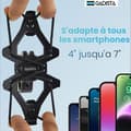 Miniatyrbild 4 av 4: Cykeltelefonhållare - GADISTA - Modell med handskfack - 360° rotation - Vattentät - Svart