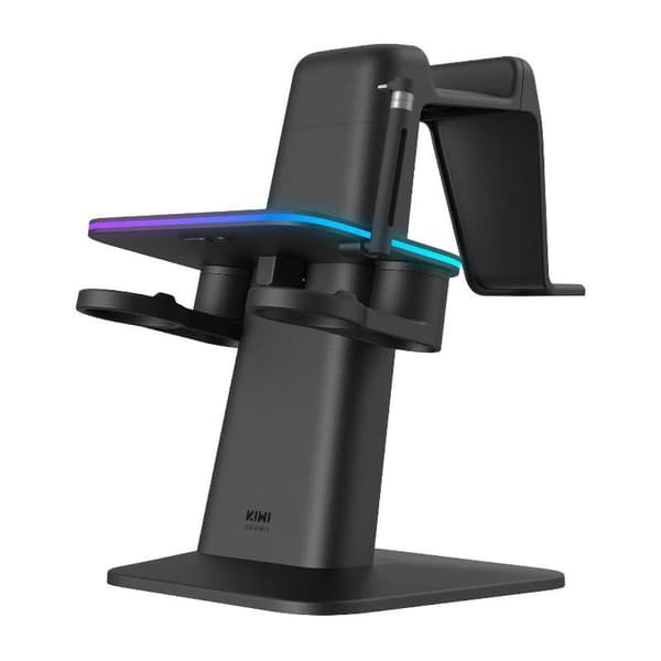 RGB Vertical Stand Meta virallisesti yhteistuotemerkillä Kiwi Design QC03 Meta Quest 3/Quest 2/Quest PRO Blackille