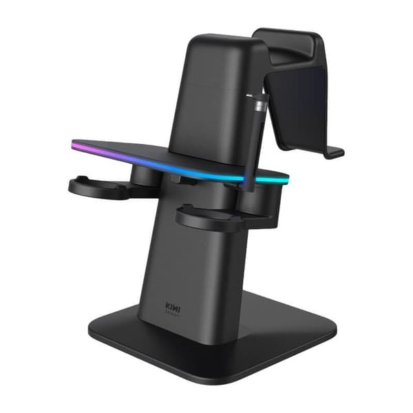 RGB Vertical Stand Meta virallisesti yhteistuotemerkillä Kiwi Design QC03 Meta Quest 3/Quest 2/Quest PRO Blackille