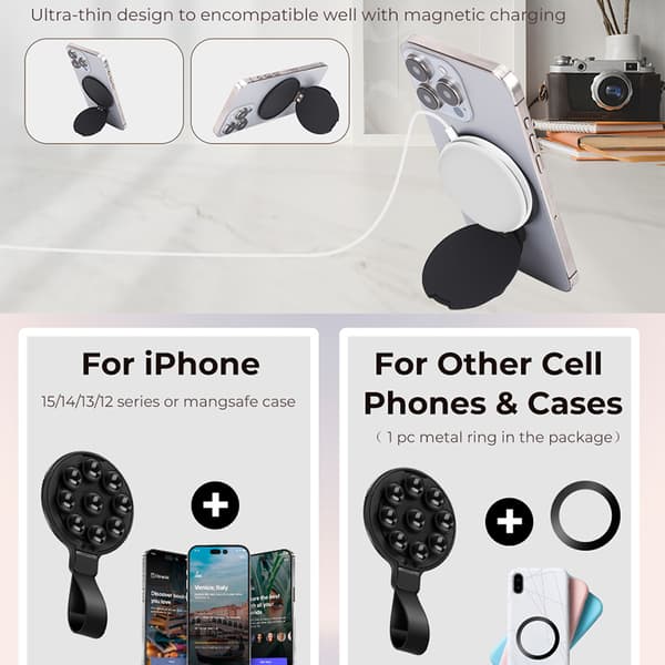 INF Magnetisk telefonstativ for MagSafe-kompatible enheter