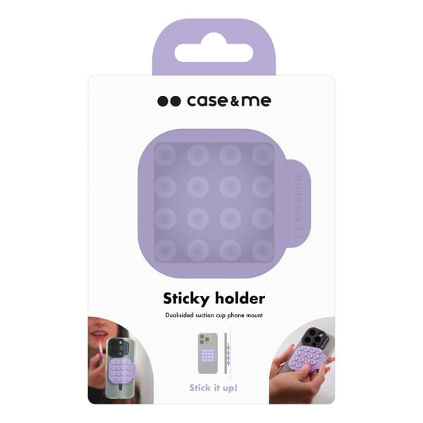 Silicone dual-sided suction cup holder, lavander