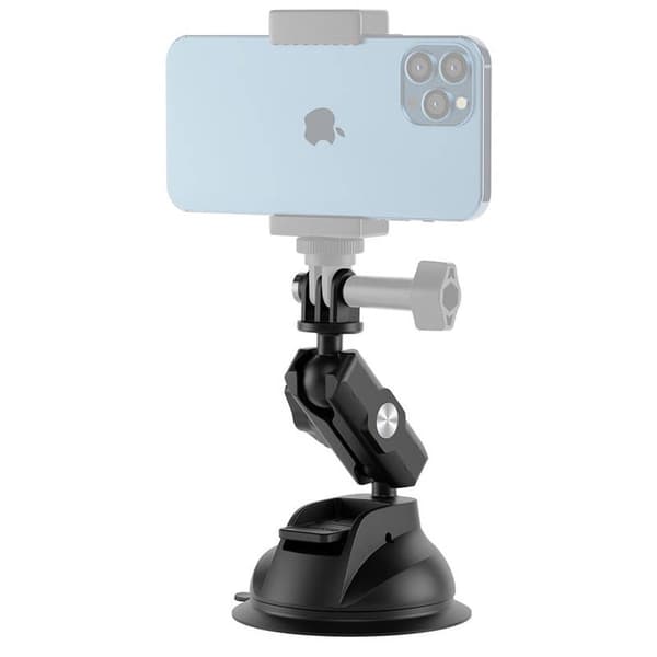 TELESIN Universal Sugekopholder med telefonholder og action kamera montering TE-SUC-012