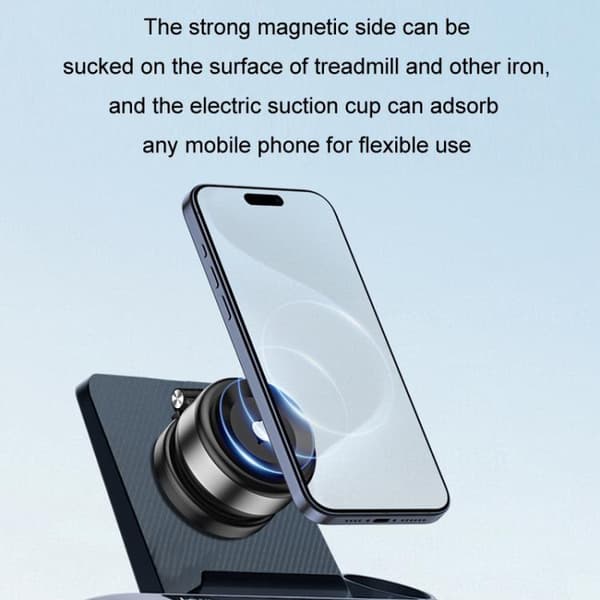 Magnetisk mobilholder med sugekop og teleskopfunktion