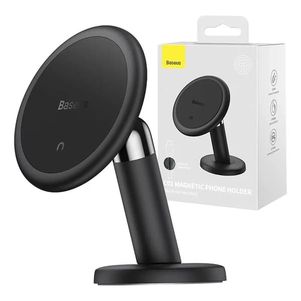 Baseus C01 magnetisk bilholder til instrumentbræt (sort)