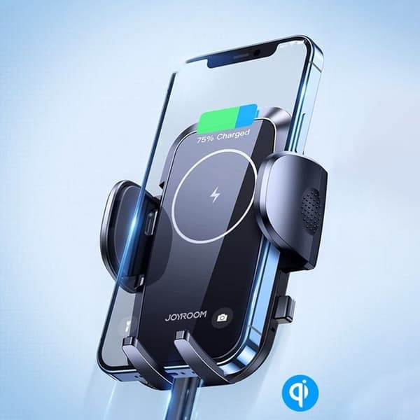 Trådlös automatisk laddningsstation, 15 W - JoyRoom (JR-ZS241) - Svart