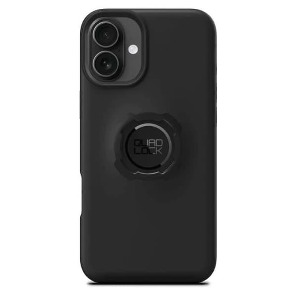 Coque - Quad Lock - iPhone 16 Plus - Plast - Svart - Optimal skydd