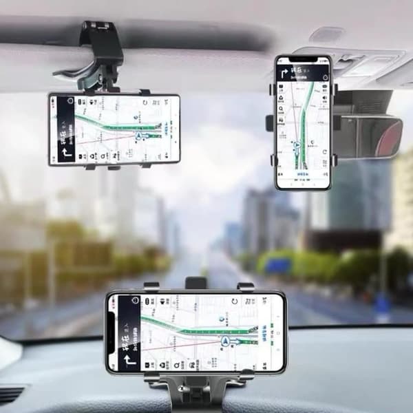 Telefonhållare Bil, uppgraderat mobiltelefonfäste för cykelinstrumentbräda Skrivbord Bakspegel Luftventil Flygplan Duschsäng