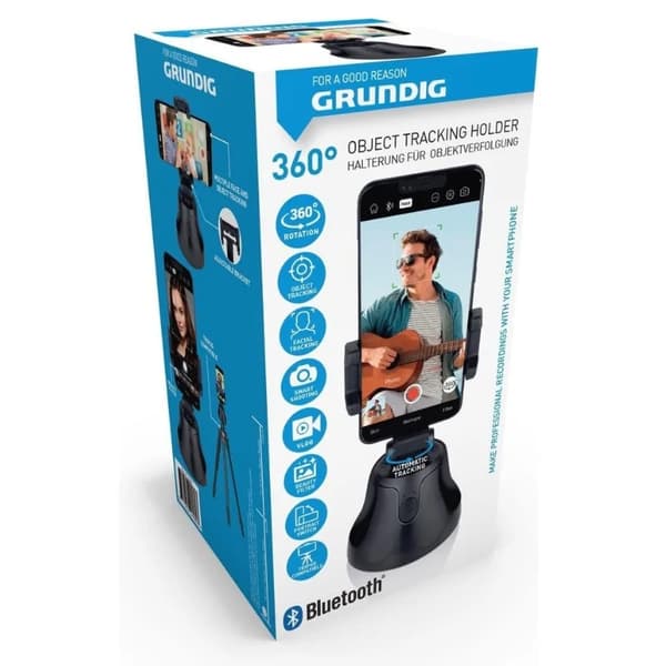 Mobilhållare med Bluetooth - 360° rotation - Universal