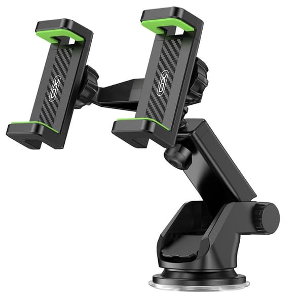 XO dobbel bilholder med sugekopp for to smarttelefoner