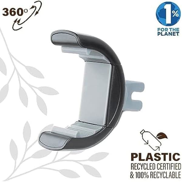 Universellt bilstöd - MUVIT - Rotativ 360 - För luftutlopp - 6,7" till 8,5 cm - Svart