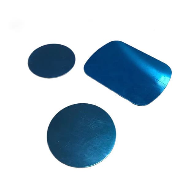INF 10 stk. magnetiske plader med klæbemiddel, metalplader til telefonmagnet  40 mm