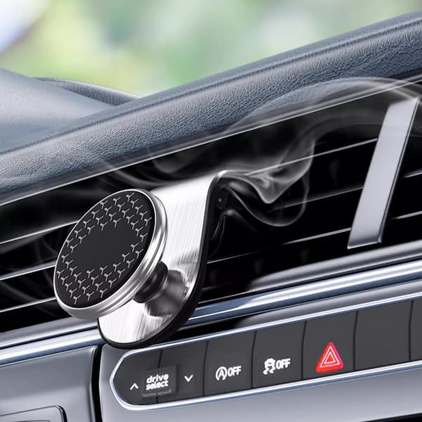 INF 360° kääntyvä magneettinen autopuhelimen pidike Hopea