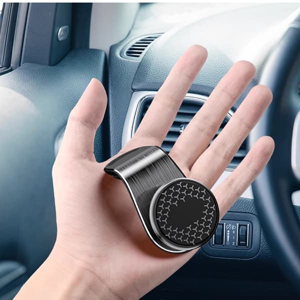 INF 360° kääntyvä magneettinen autopuhelimen pidike Hopea