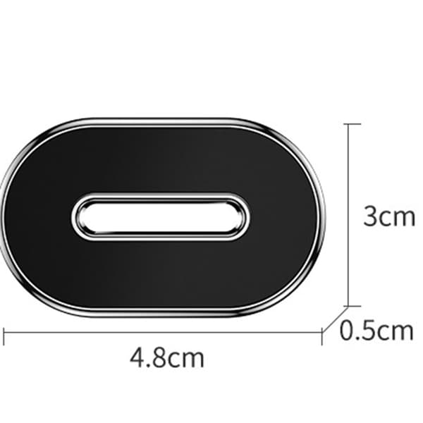 INF Magnetisk Bil Telefonholder - Universal Instrumentbrætmontering Sort