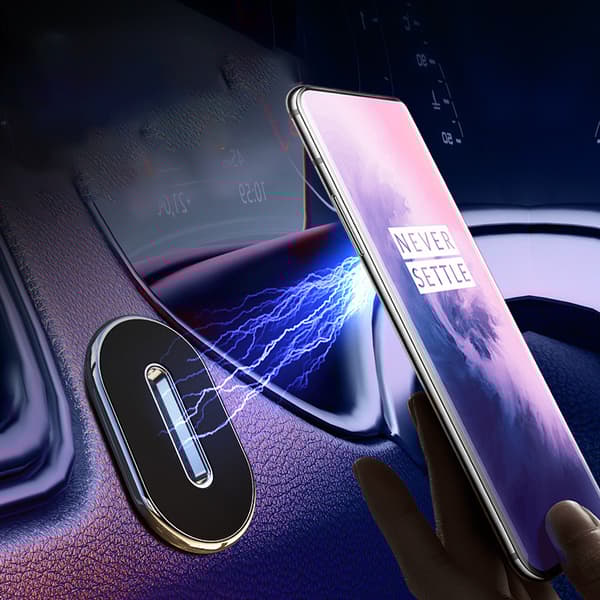 INF Magnetisk Bil Telefonholder - Universal Instrumentbrætmontering Sort
