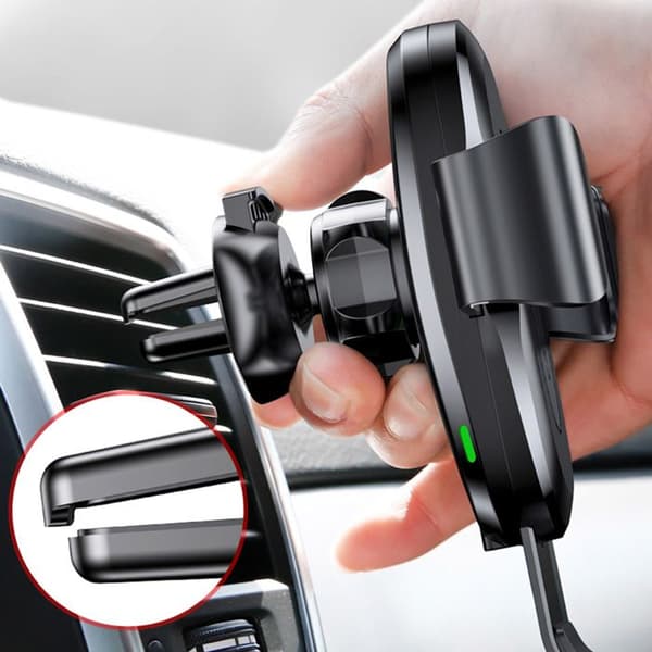 Beskrivning: Induktionshållare för bil, Baseus Metal Clip Holder Air Vent Fixing