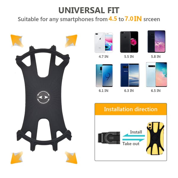 INF Universell mobilhållare för cykel - 360° rotation A