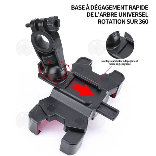 INN Cykeltelefonhållare kompatibel med smartphones från 4.8-6.8 med quick release pnce för elscooter MTB