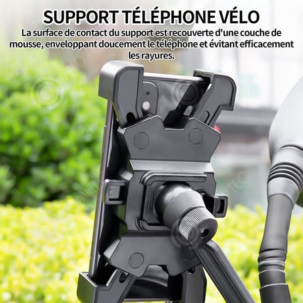 INN Cykeltelefonhållare kompatibel med smartphones från 4.8-6.8 med quick release pnce för elscooter MTB