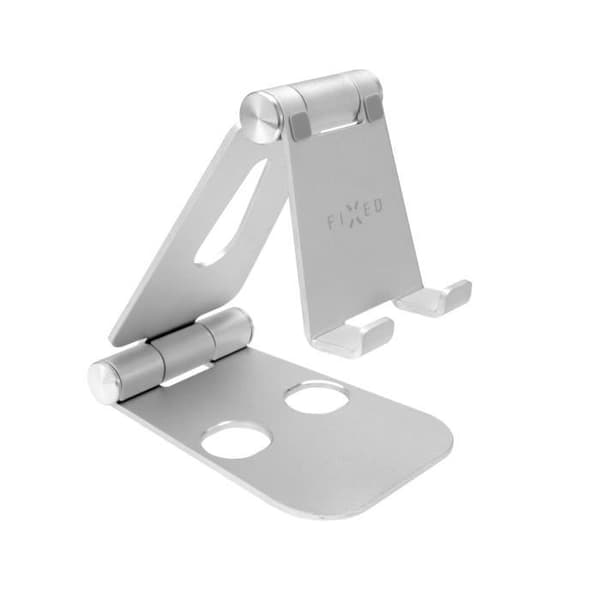 Ställning i aluminium för mobiltelefoner FIXED Frame Phone, Silver