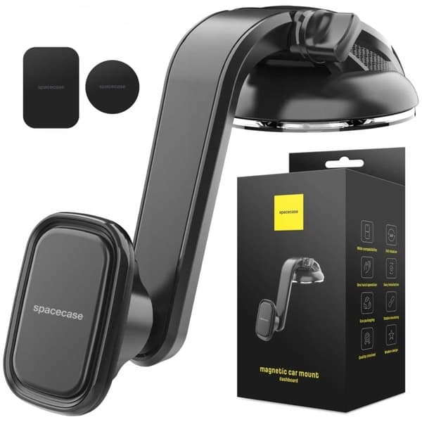 Spacecase Magnetisk Bilholder Sc11 Til Telefon Sort