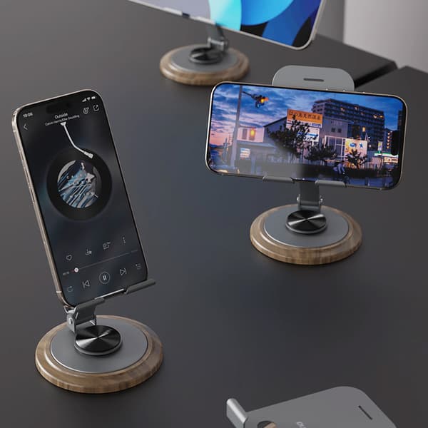 Dudao Bordstativ til smartphone, 360° rotation, justerbar vinkel - Grå